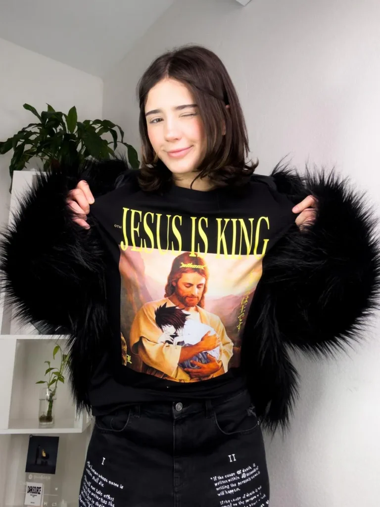 Футболка оверсайз с принтом Jesus Is King