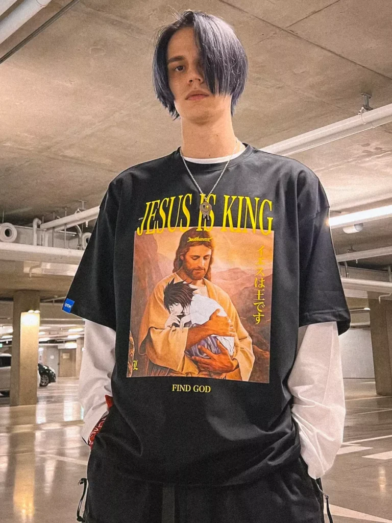 Футболка оверсайз с принтом Jesus Is King