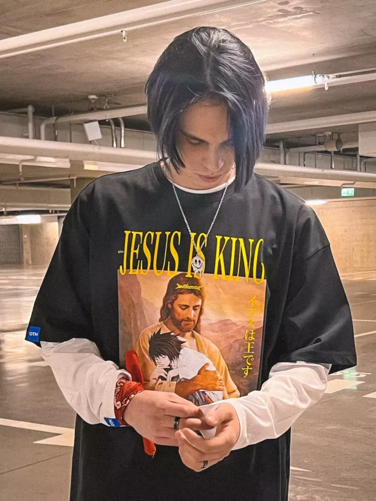 Футболка оверсайз с принтом Jesus Is King