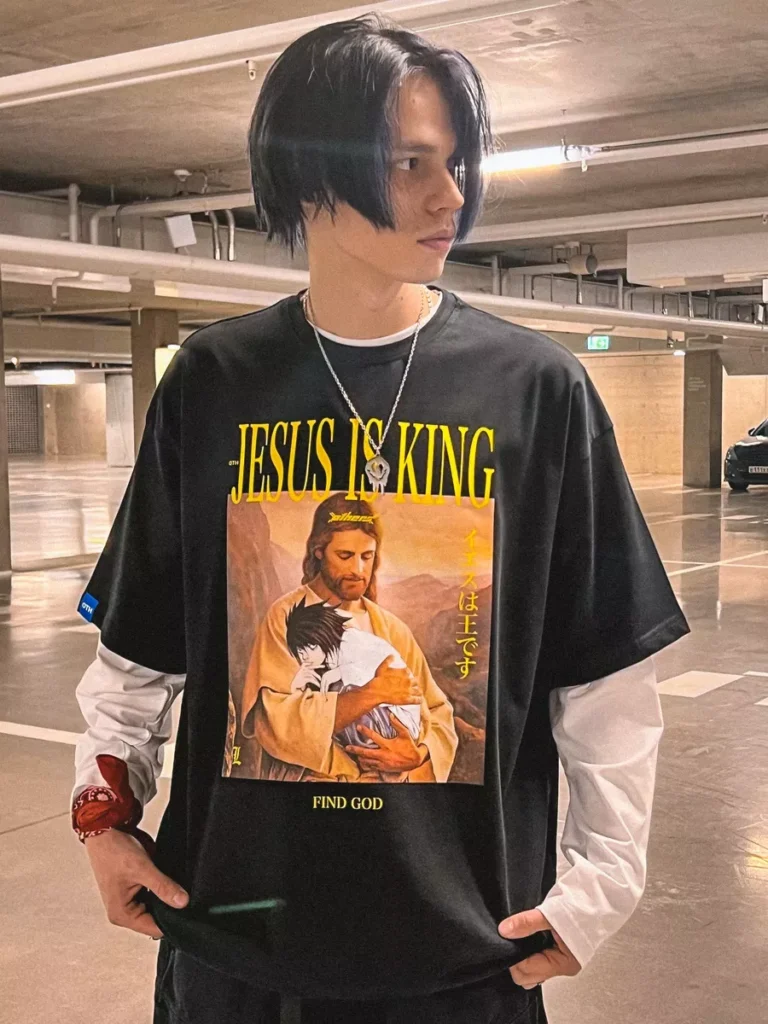 Футболка оверсайз с принтом Jesus Is King