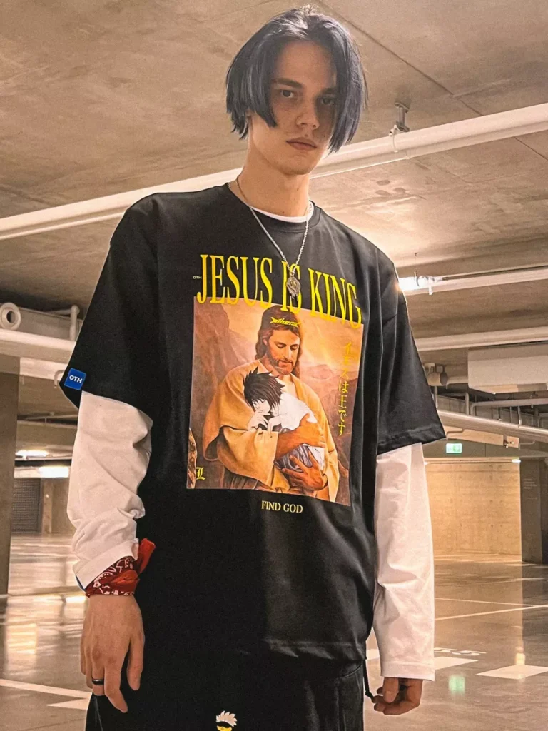Футболка оверсайз с принтом Jesus Is King