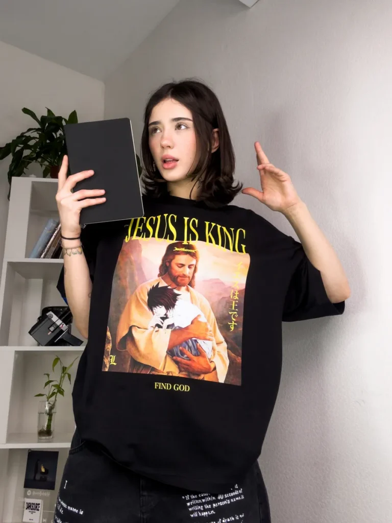 Футболка оверсайз с принтом Jesus Is King