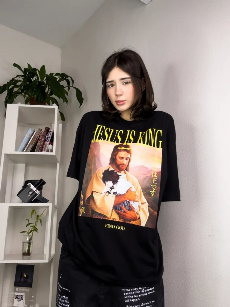 Футболка оверсайз с принтом Jesus Is King