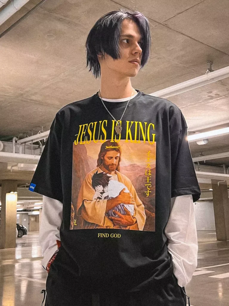 Футболка оверсайз с принтом Jesus Is King