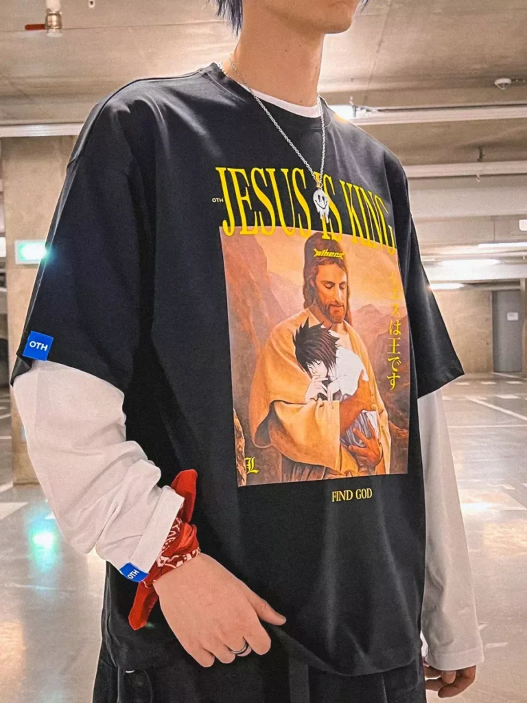 Футболка оверсайз с принтом Jesus Is King